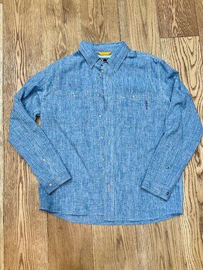 Orvis Shirt, Men's Large, Like New, Chambray Color